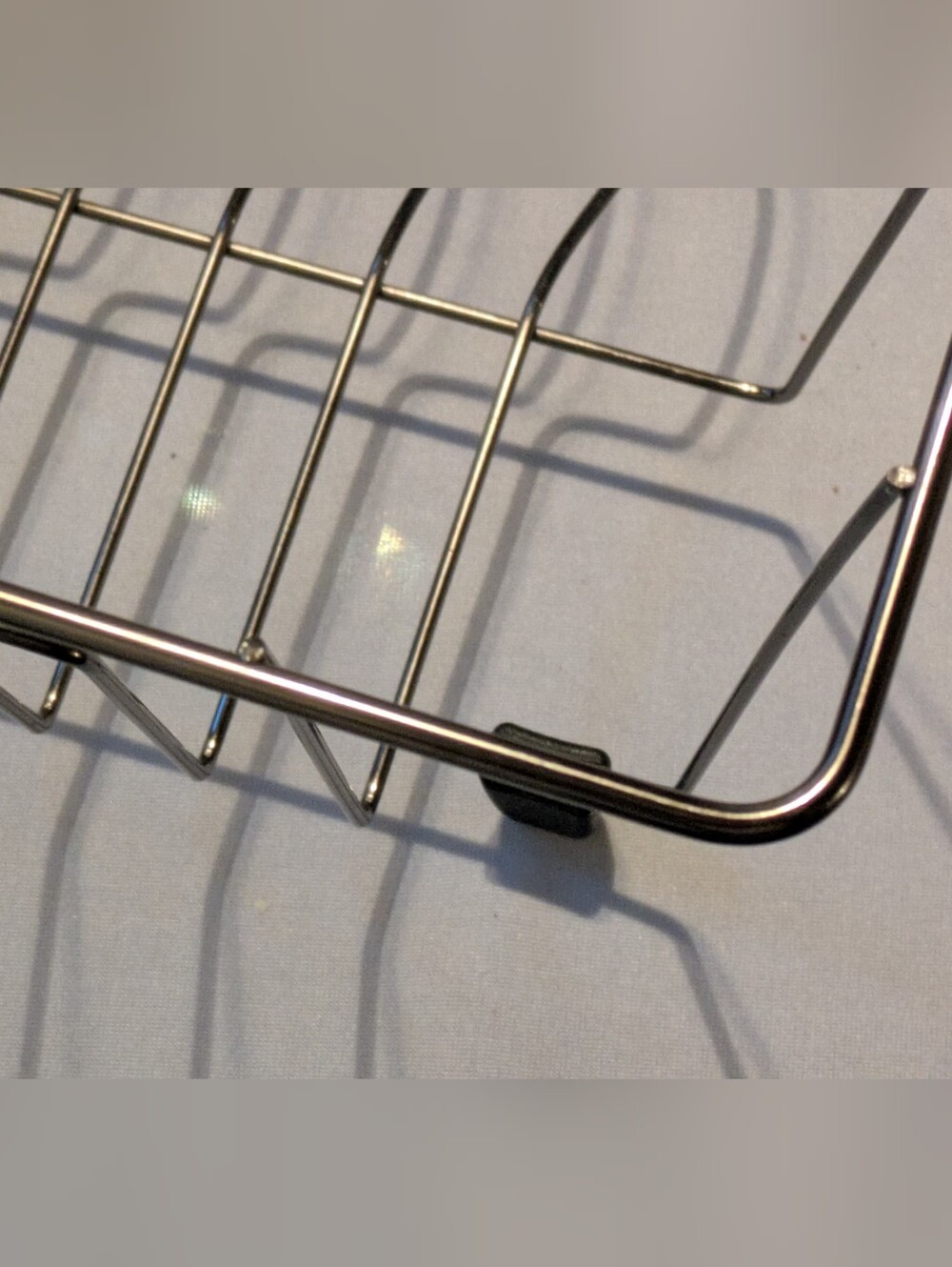 Stainless Steel Dish Drying Rack with Utensil Holder, Square Corners. NWOT. - Picture 8 of 10